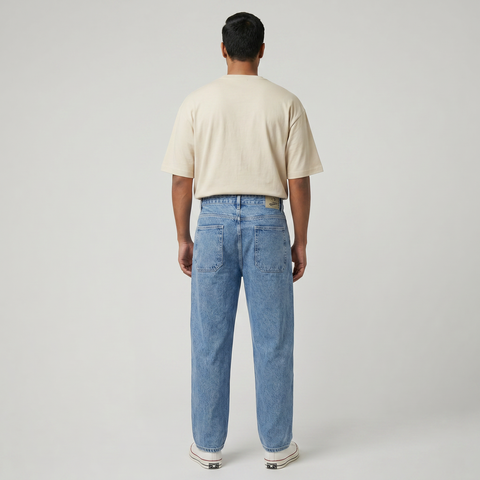 Tapered Fit Cropped Skaters Denim