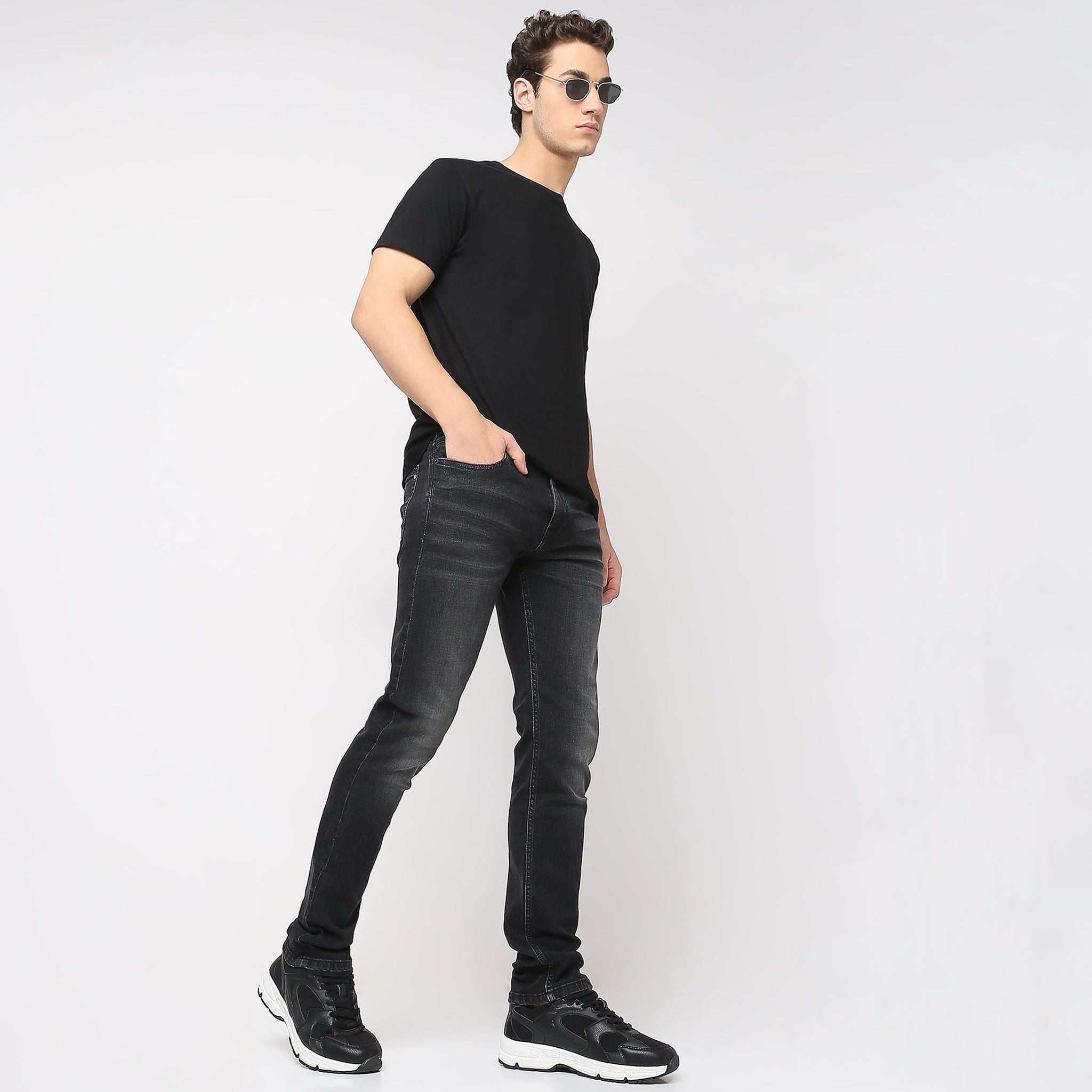 BIO DOUBLE WAIST JEANS wash black Mサイズ BIO DOUBLE WAIST JEANS wash black Mサイズ BIO DOUBLE WAIST