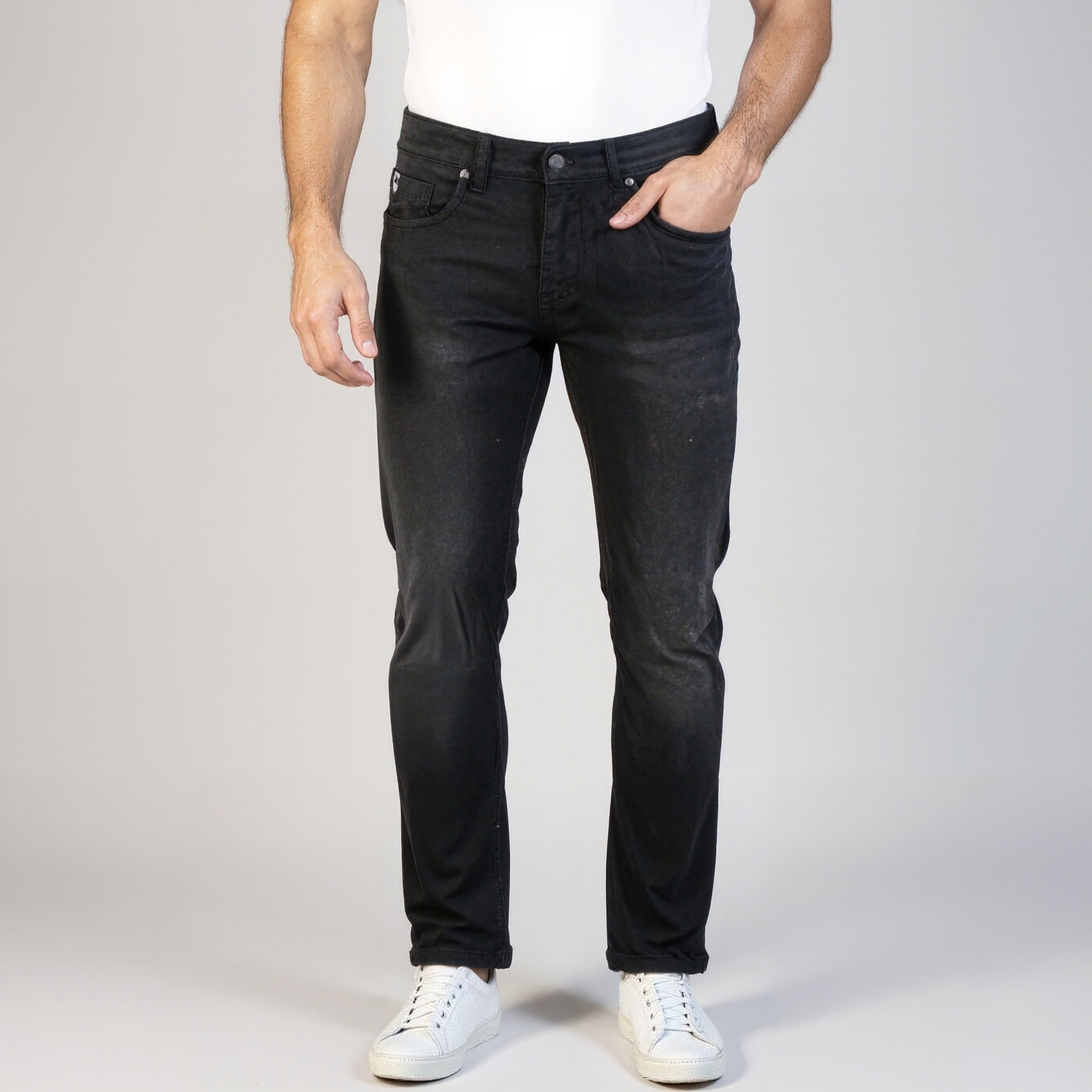 Stone Wash Straigth Fit Jeans