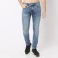 Stone Wash Skinny Fit Clean Look Jeans