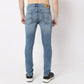 Stone Wash Skinny Fit Clean Look Jeans