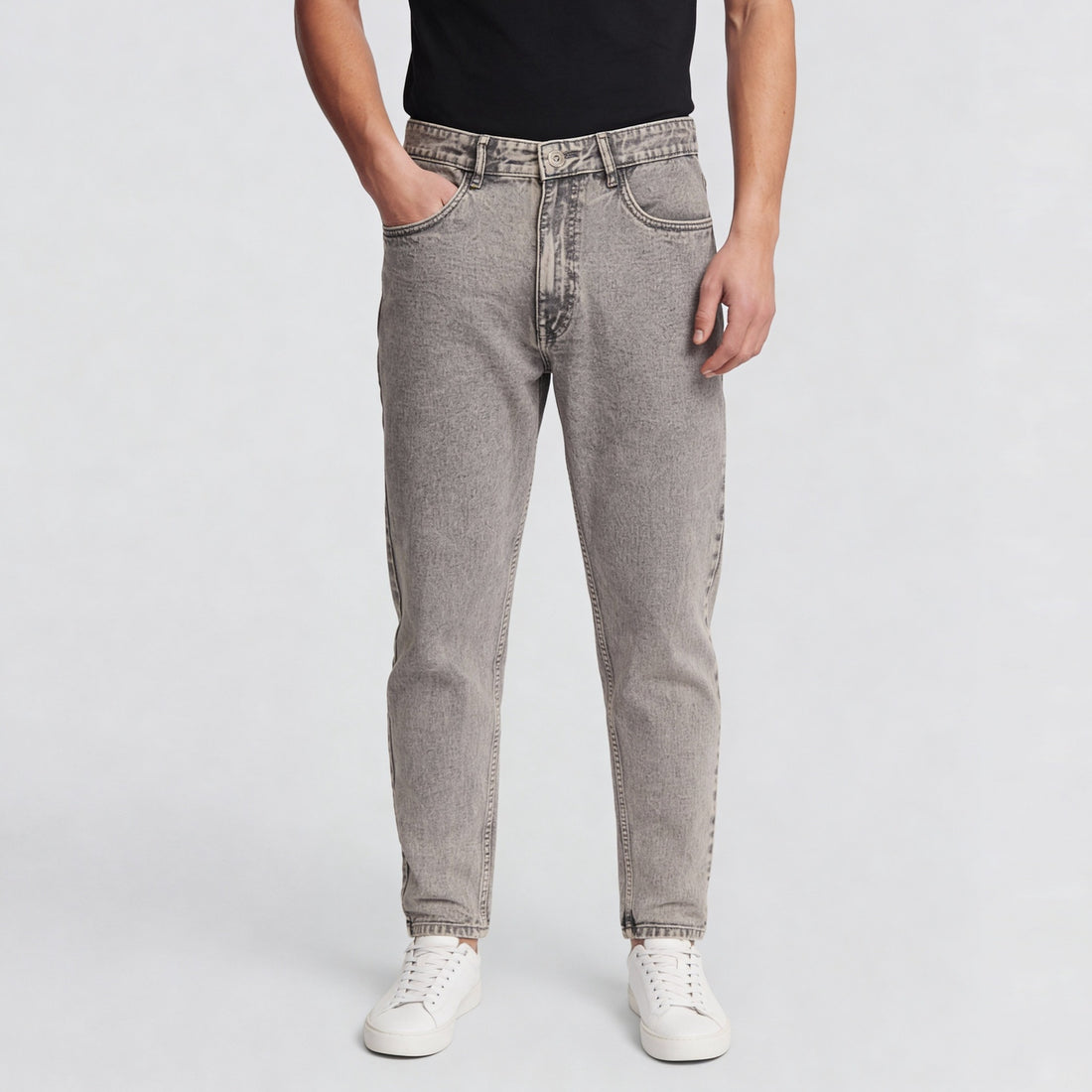 Full Length Stone Washed Jeans
