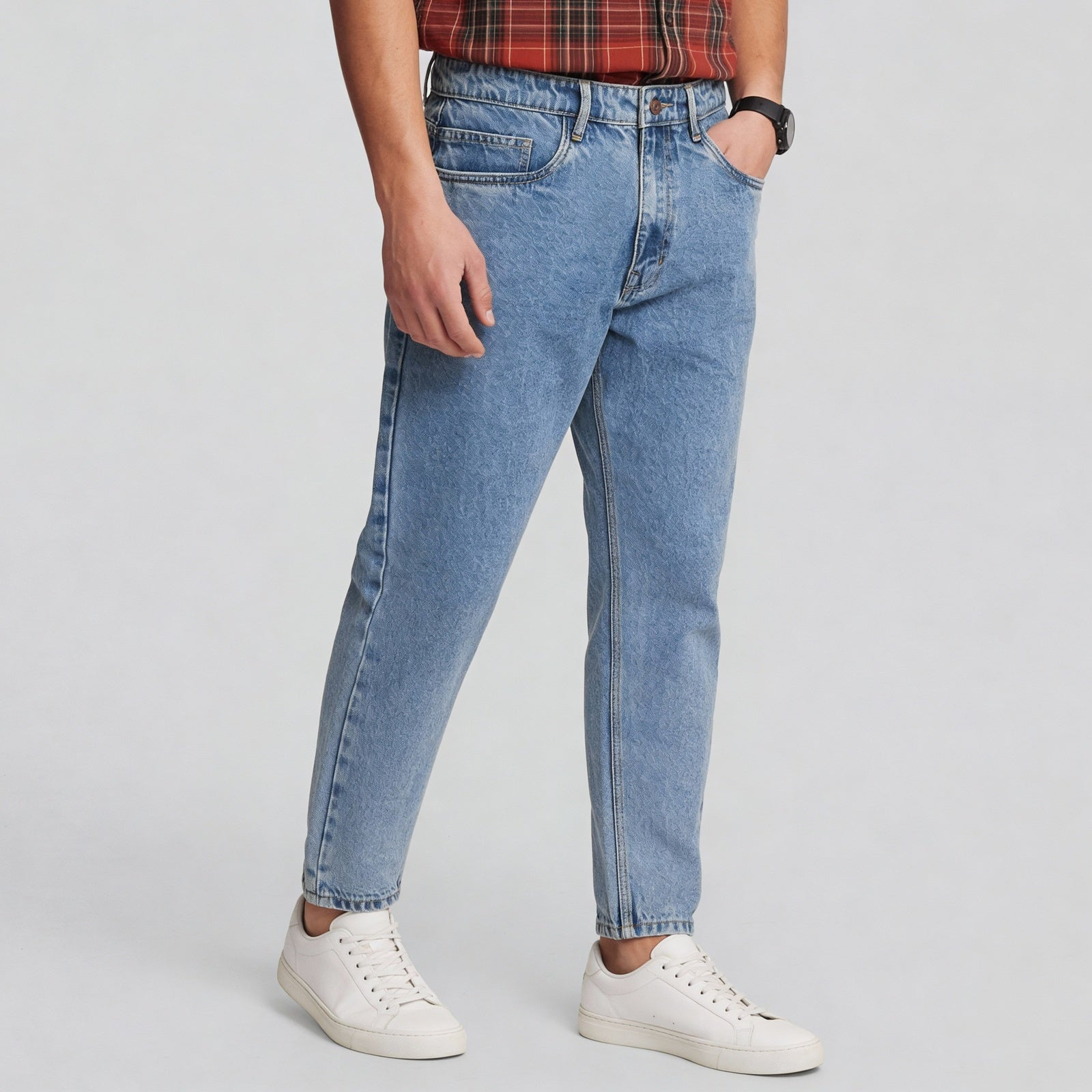 Full Length Stone Washed Jeans