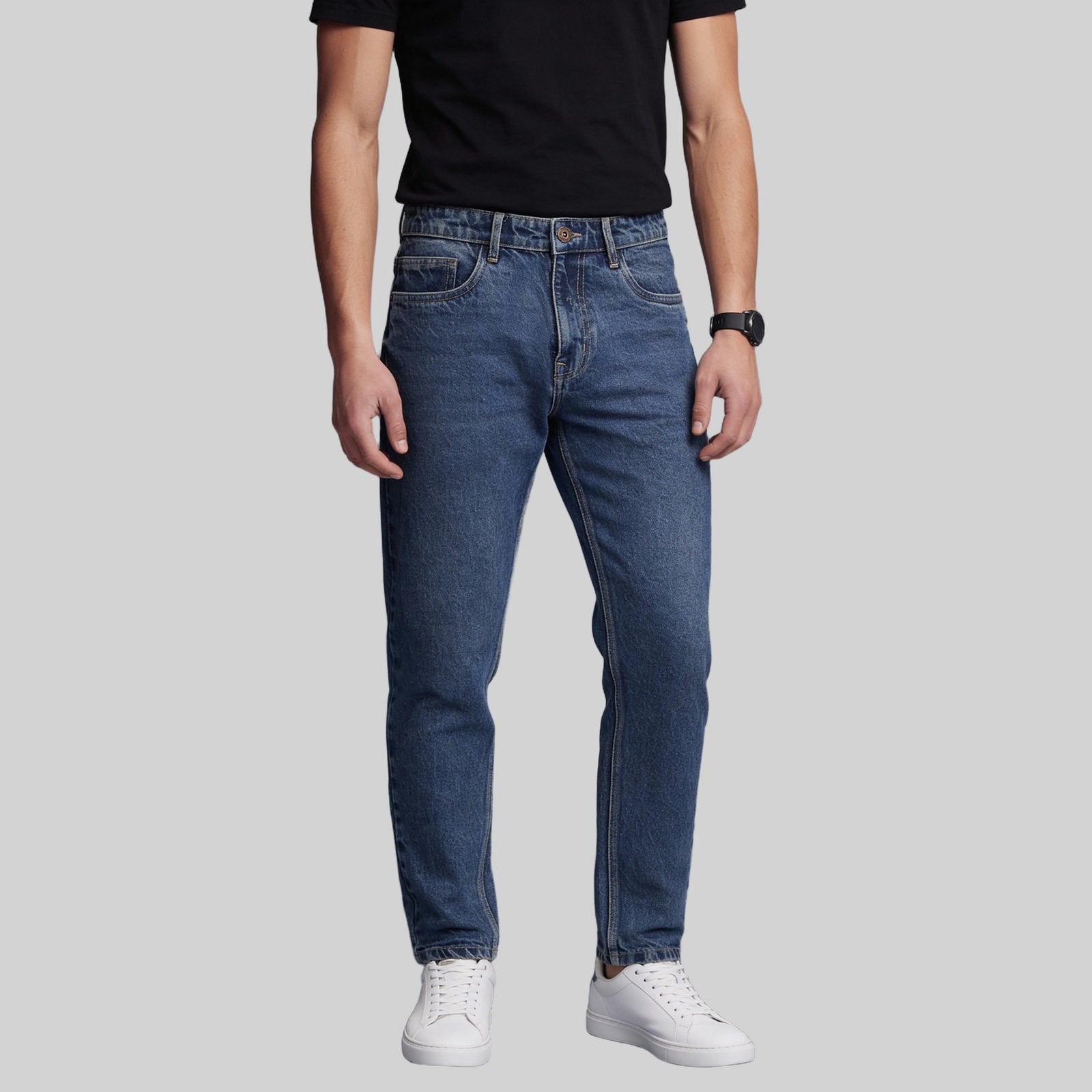 Full Length Stone Washed Jeans