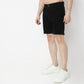 Regular Fit Solid Short Length Mid Rise Shorts