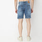 Regular Fit Solid Short Length Mid Rise Shorts