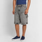 Woven Straight Fit Denim Shorts