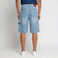 Woven Straight Fit Denim Shorts