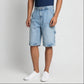 Woven Straight Fit Denim Shorts