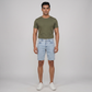 Woven Mid Rise Solid Shorts
