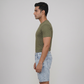 Woven Mid Rise Solid Shorts