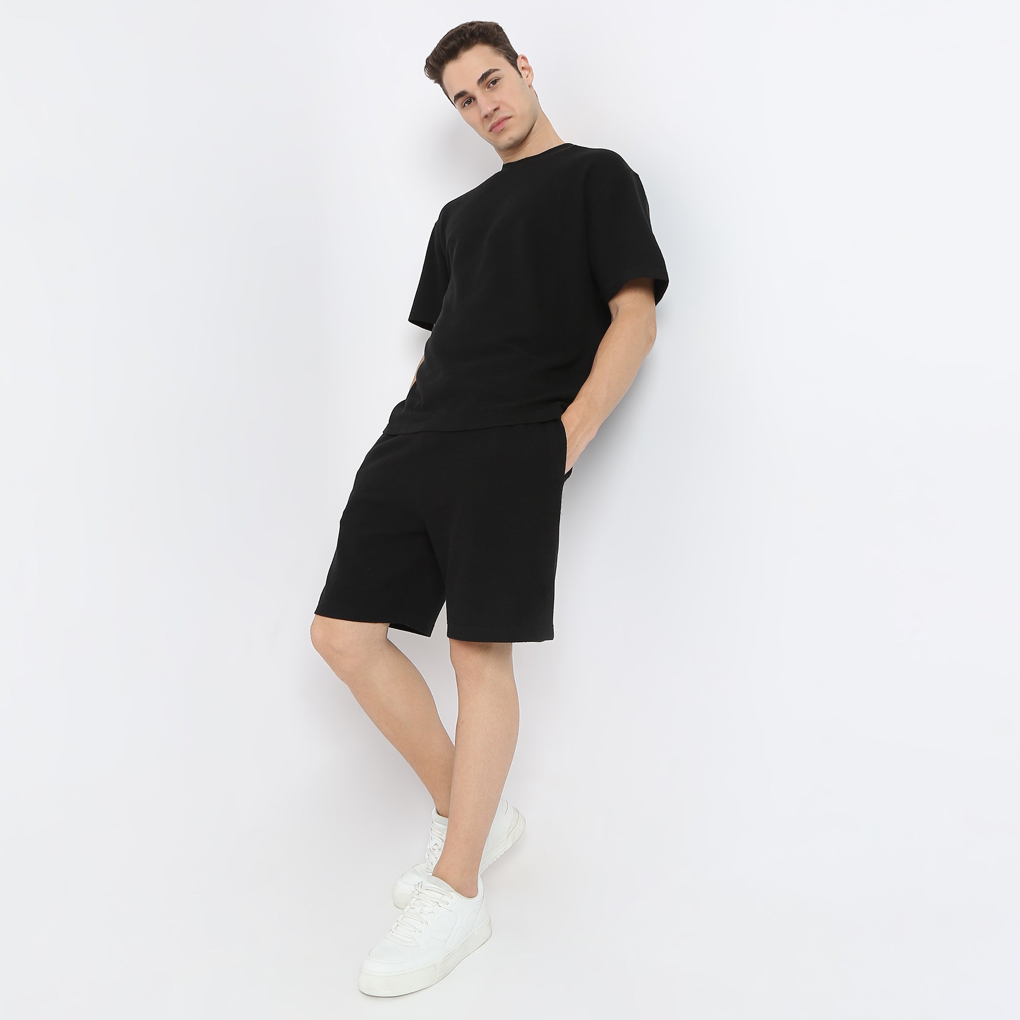 Oversize Structured Knee Length Shorts