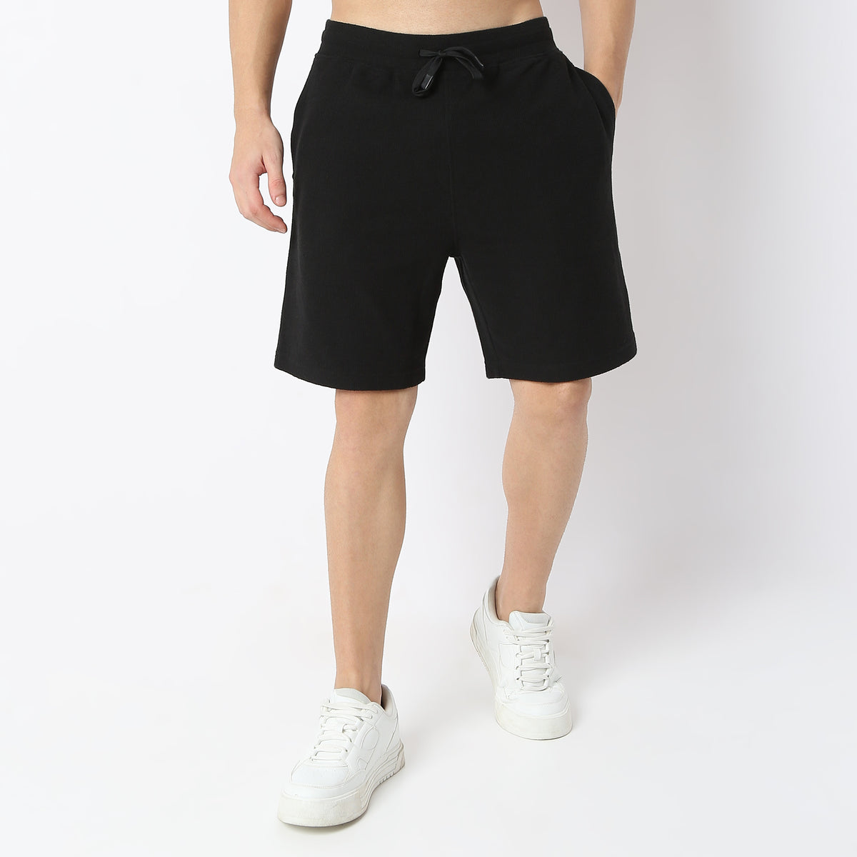 Oversize Structured Knee Length Shorts