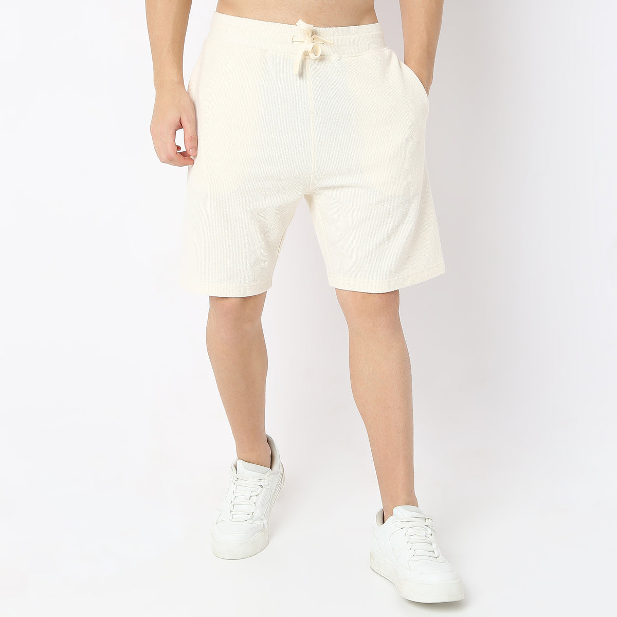 Oversize Structured Knee Length Shorts