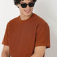 Crew Neck Structured Oversize Half Sleeve Round Neck T-Shirt