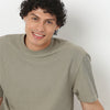Crew Neck Structured Oversize Half Sleeve Round Neck T-Shirt