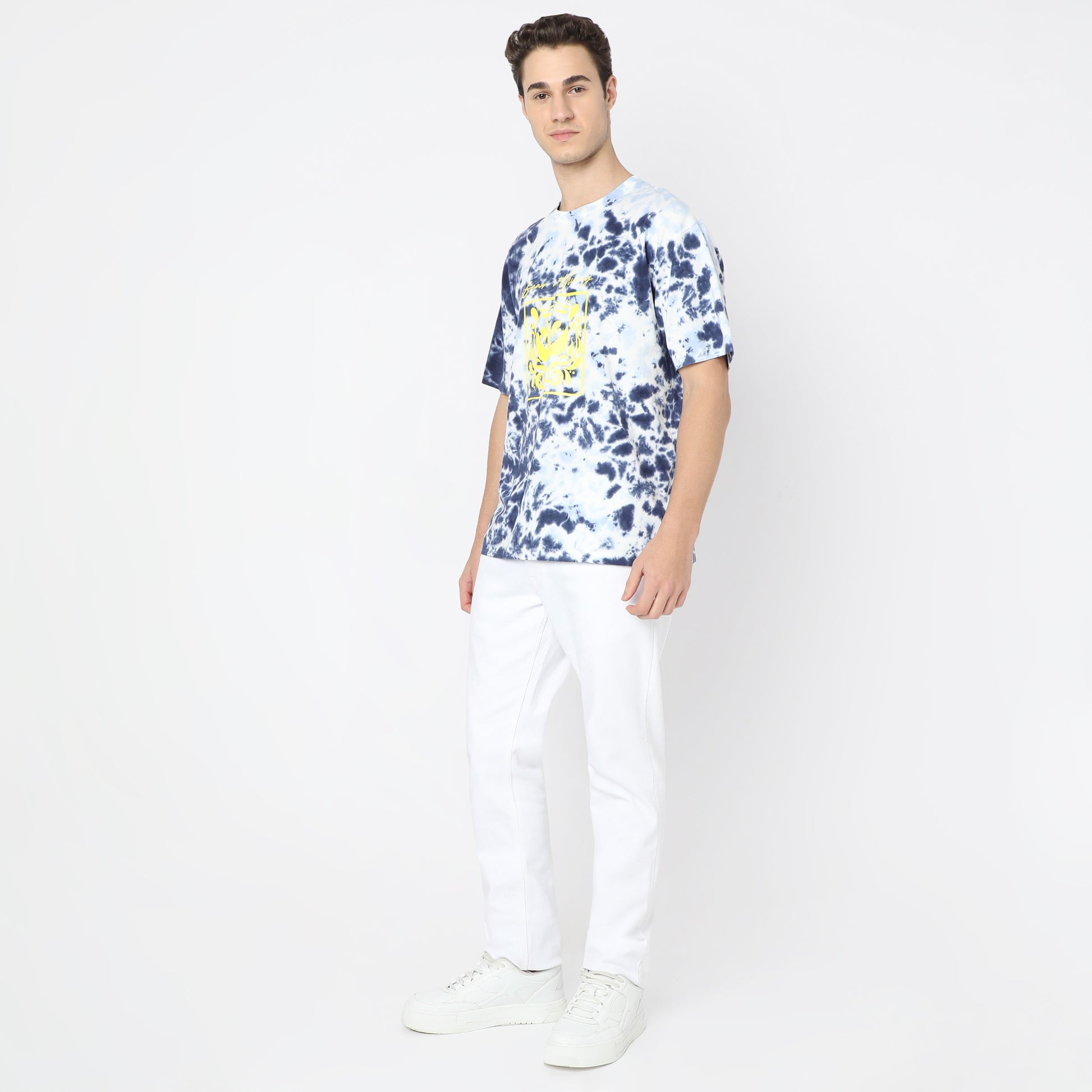 Oversized Cew Neck Modern Street Tie-Dye T-Shirt