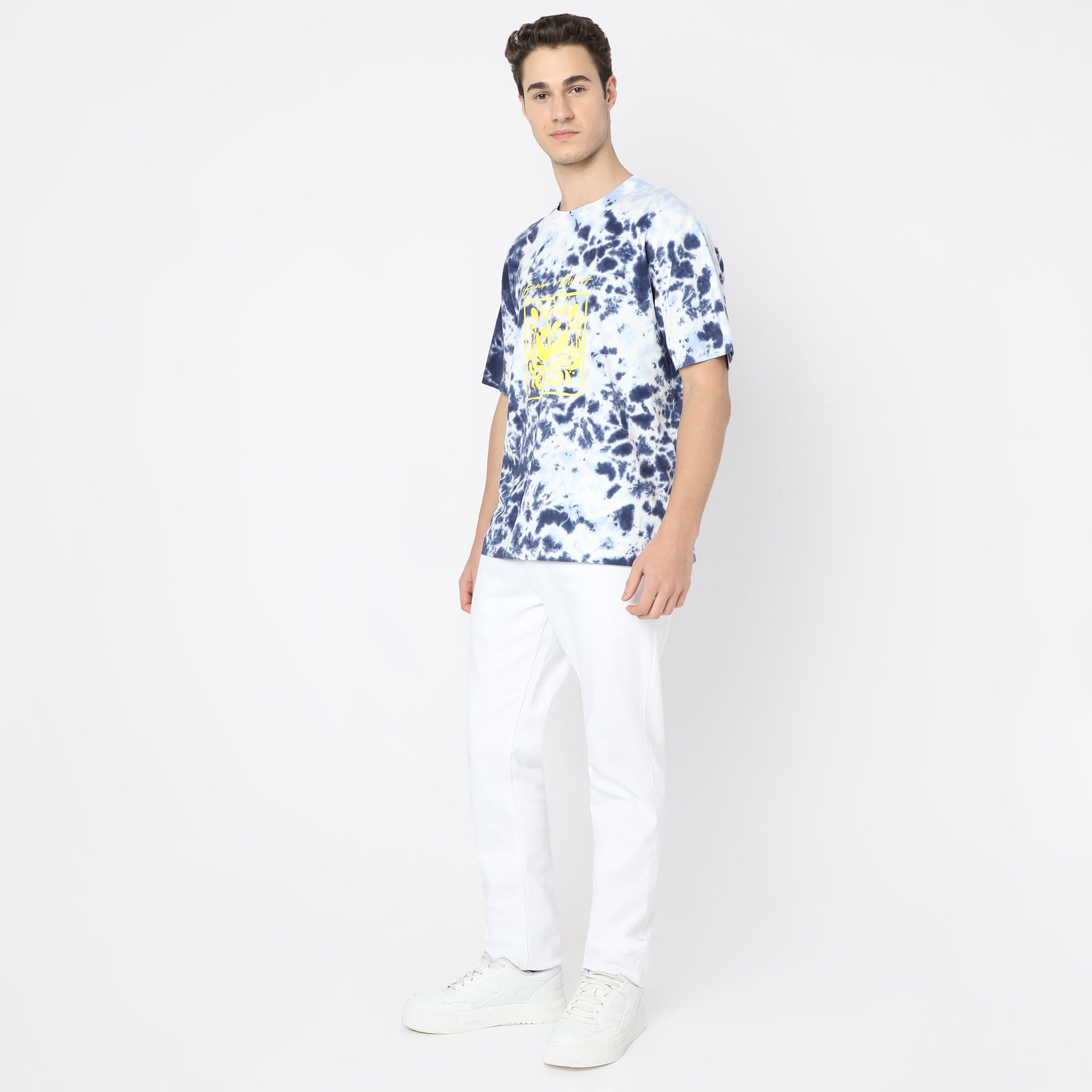 Oversized Cew Neck Modern Street Tie-Dye T-Shirt