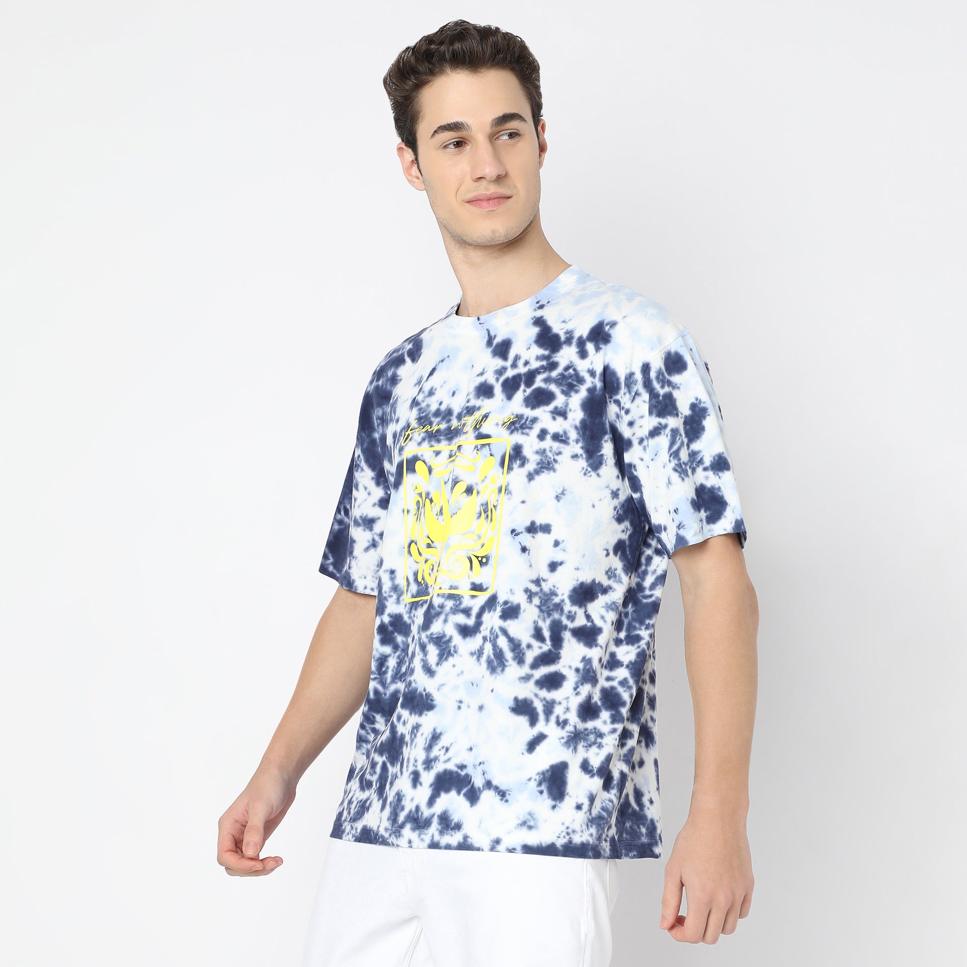 Oversized Cew Neck Modern Street Tie-Dye T-Shirt
