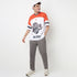 Buy Men Oversize Cut and Sew Half Sleeve T-Shirt  - Style Union