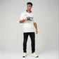 Oversize Drip Graphic Polo T-Shirt