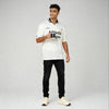Oversize Drip Graphic Polo T-Shirt