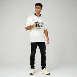 Oversize Drip Graphic Polo T-Shirt