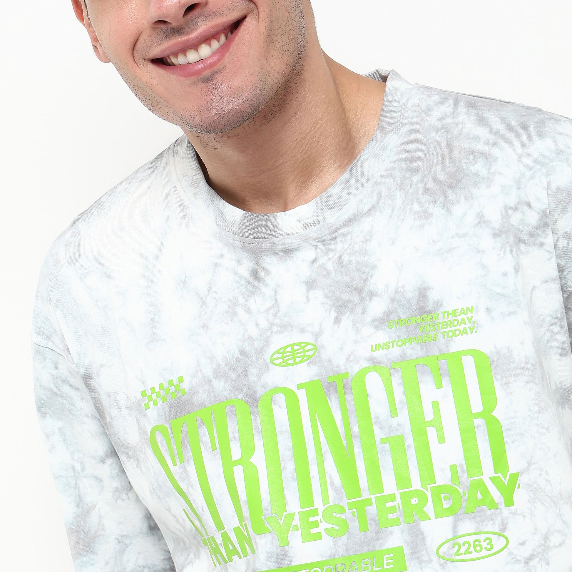 Tie-Dye Cotton Fabric Oversize T-Shirt