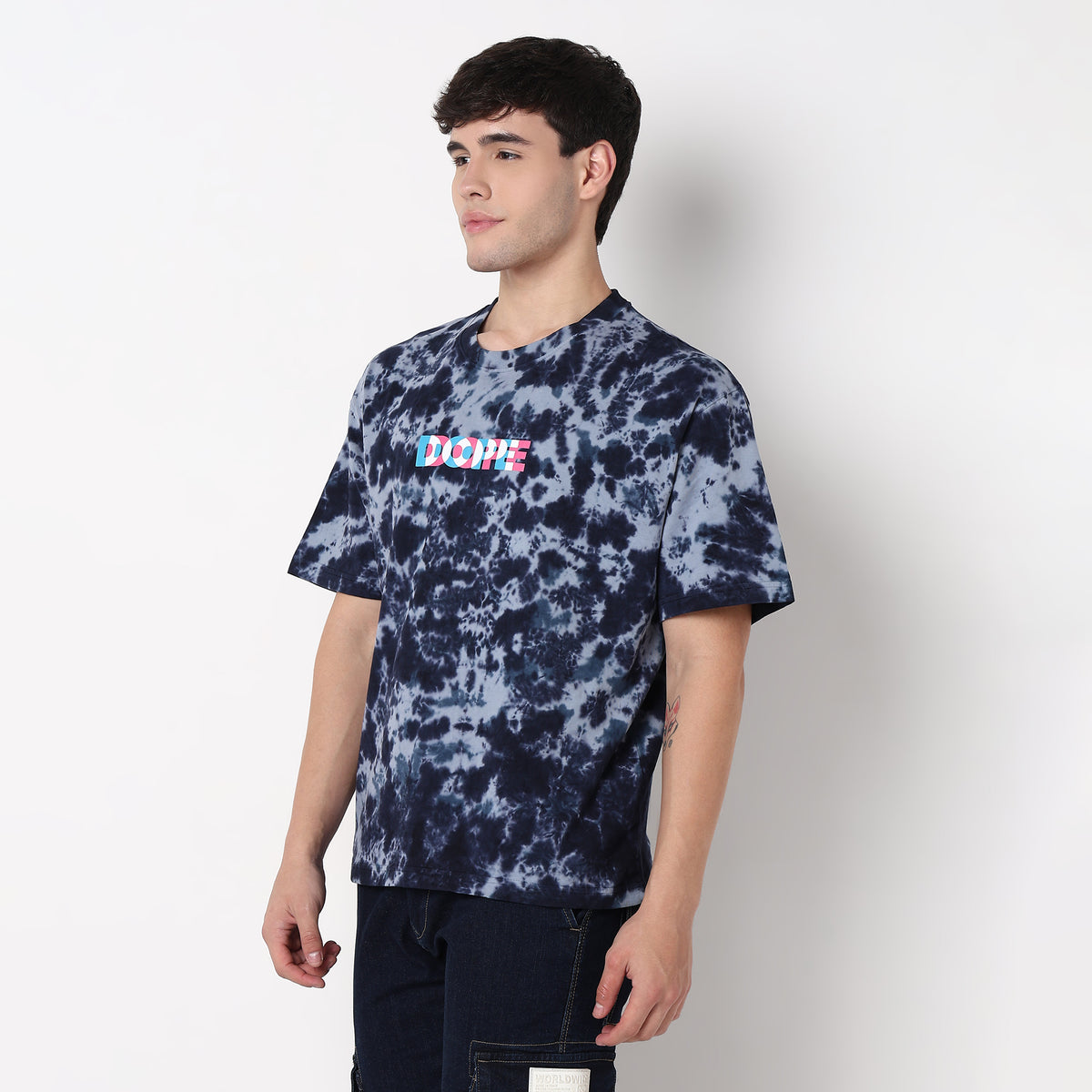 Order Now Men Tie - Dye Crew Neck Oversize Casual Wear Tie And Dye by Style Union
