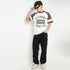 Cotton Oversized Crew Neck Drip T-Shirt