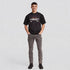 Cotton Graphic Crew Neck Drip Oversize T-Shirt