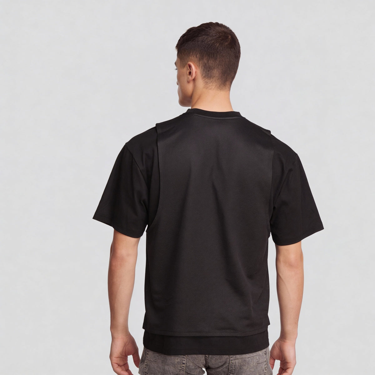 Cotton Graphic Crew Neck Drip Oversize T-Shirt