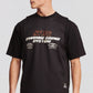 Cotton Graphic Crew Neck Drip Oversize T-Shirt