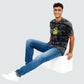 Cotton Tie and Dye Oversize Graphic T-Shirt