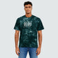 Cotton Tie and Dye Oversize Graphic T-Shirt