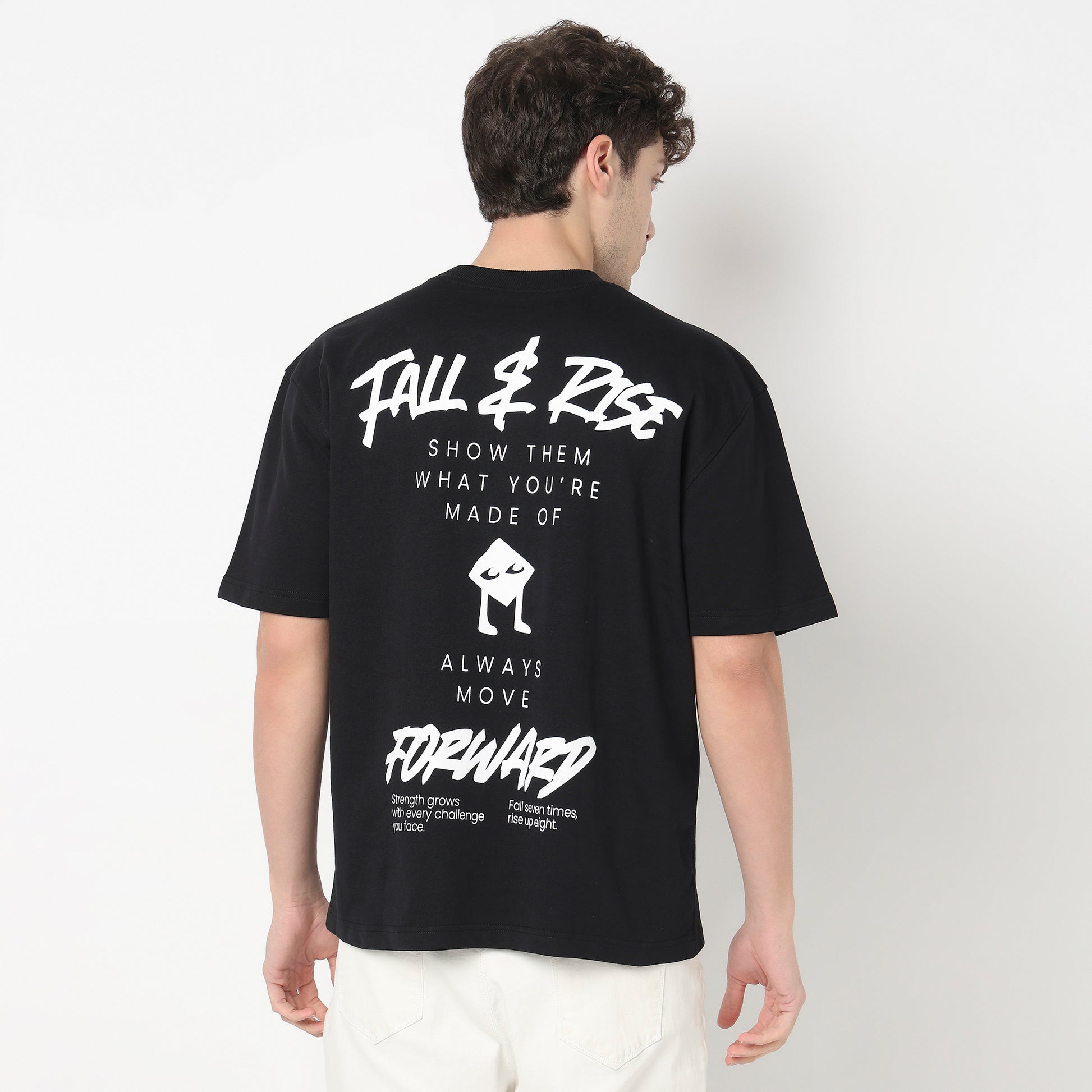 Cotton Oversized Graphic Drip T-Shirt