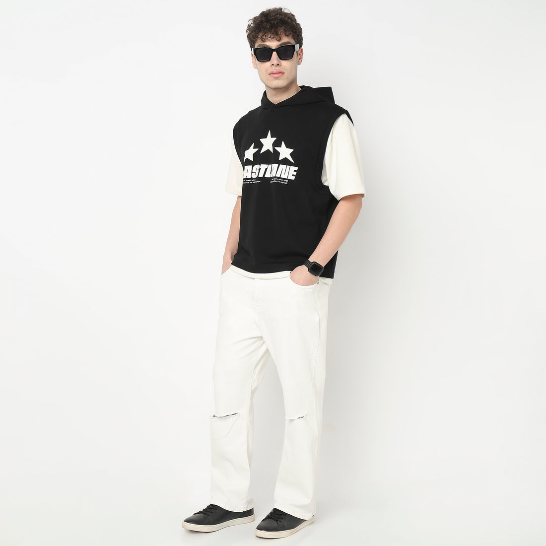 Oversized Crew Neck Drip T-Shirt
