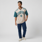 Graphic V-Neck Oversize T-Shirt