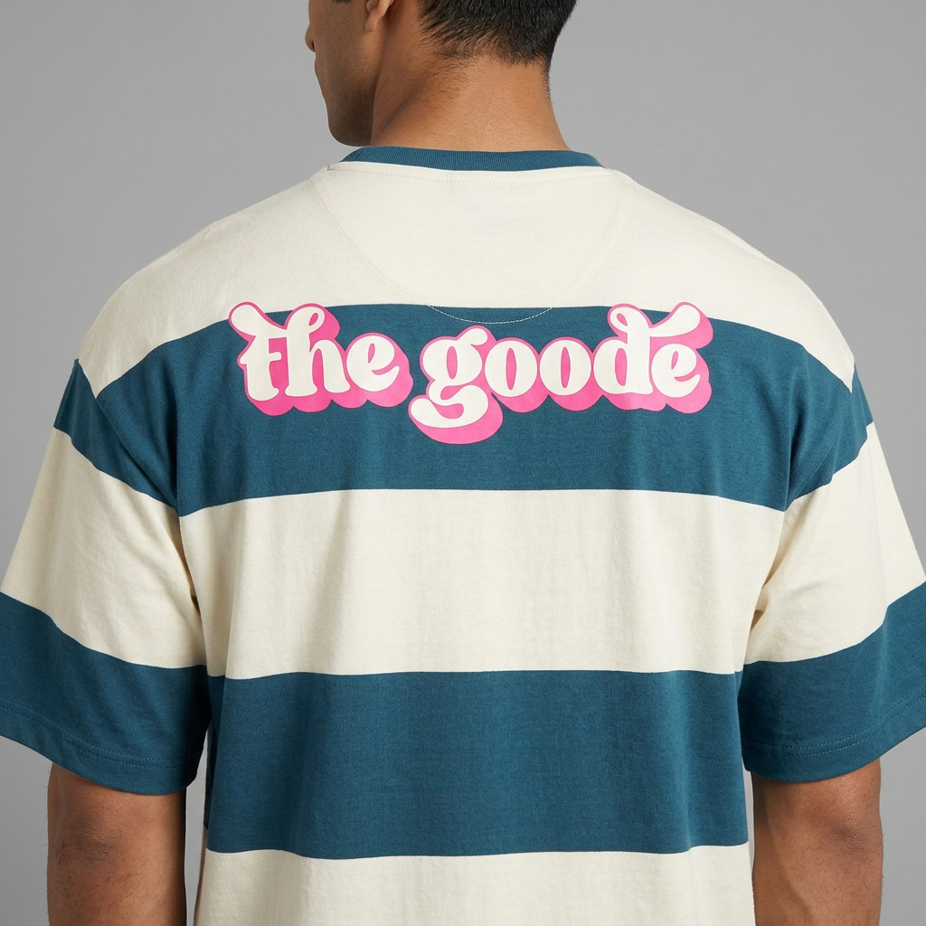 Oversize Striped Drip T-Shirt