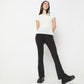 Boot Cut Solid High Rise Leggings