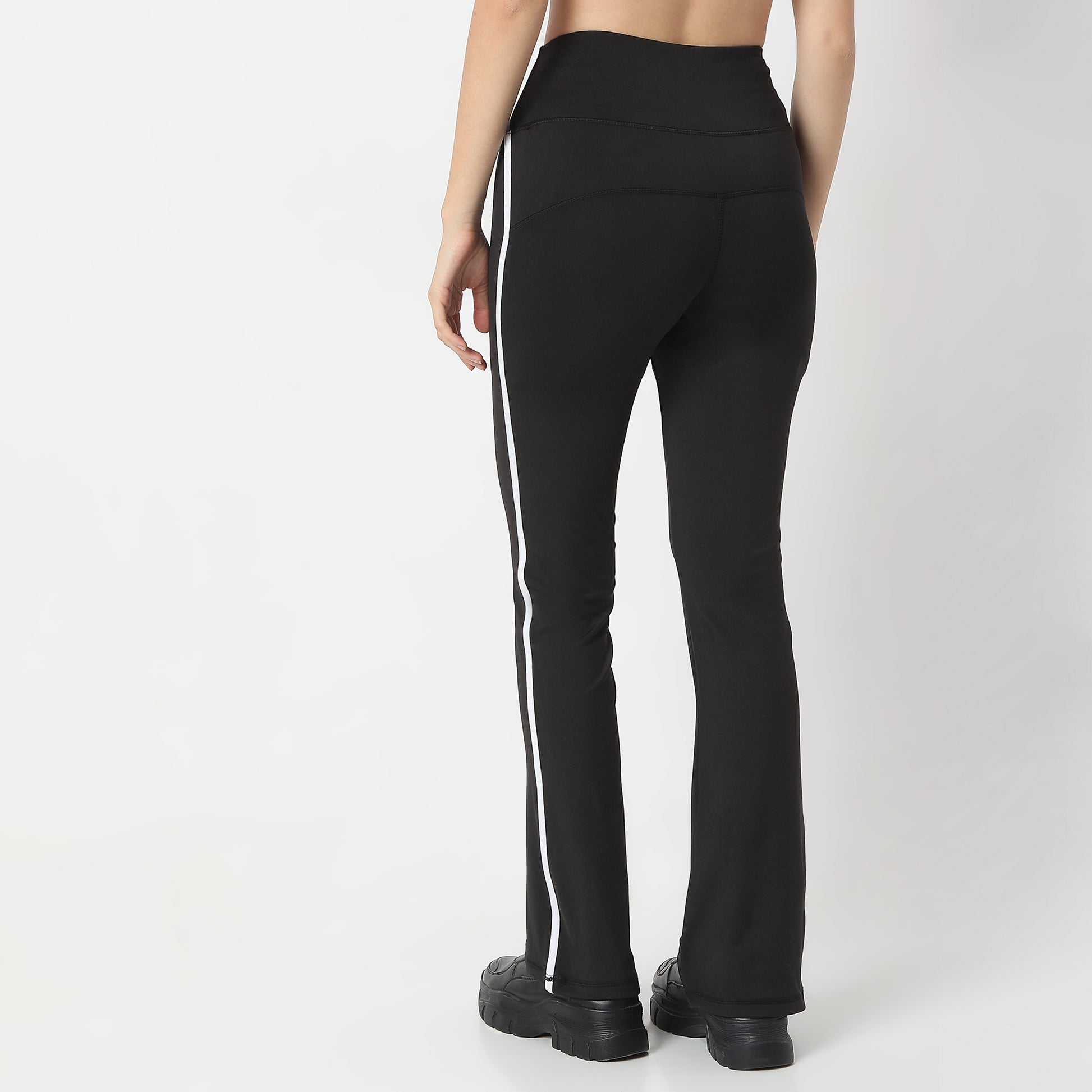 Boot Cut Solid High Rise Leggings