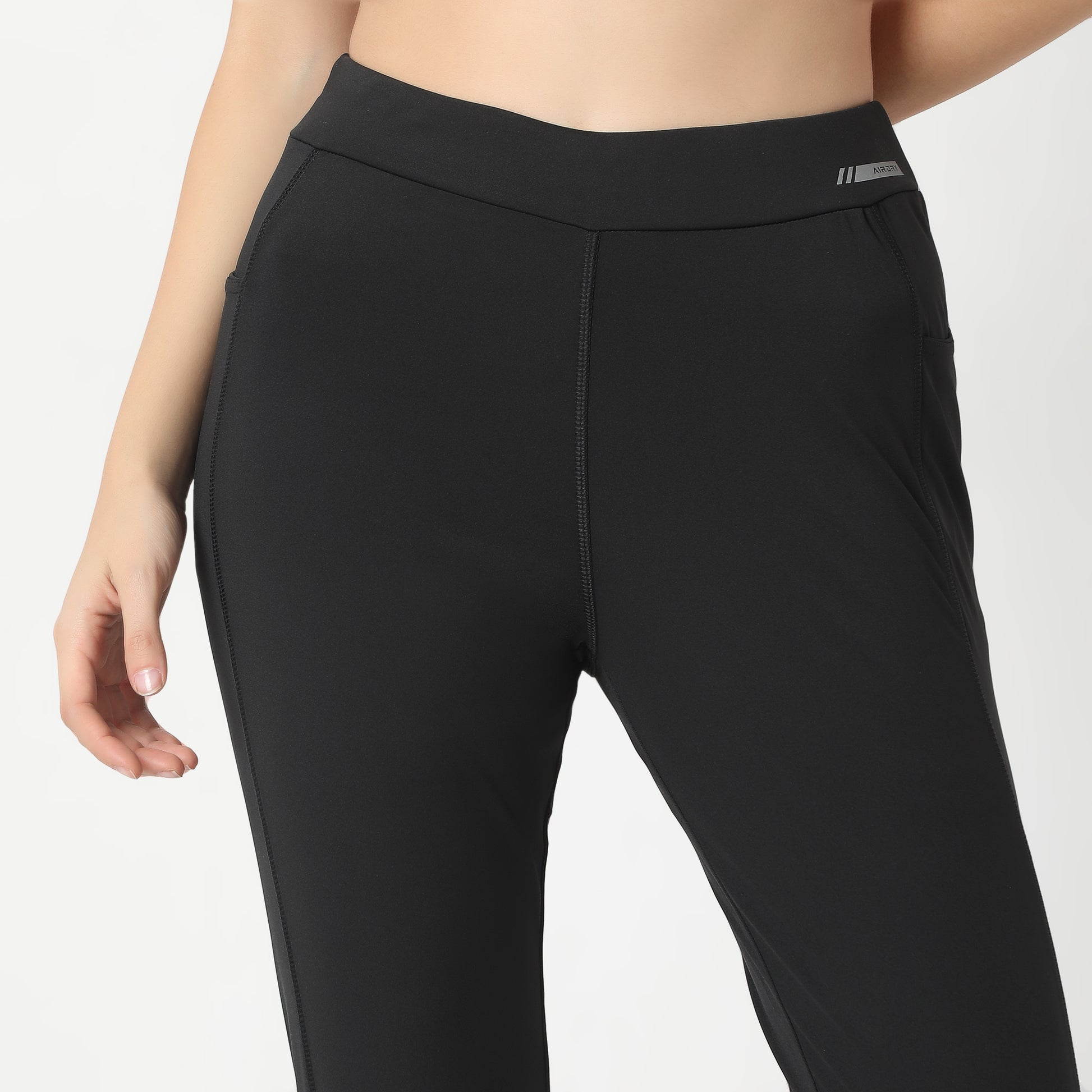 Slim Fit Solid High Rise Leggings