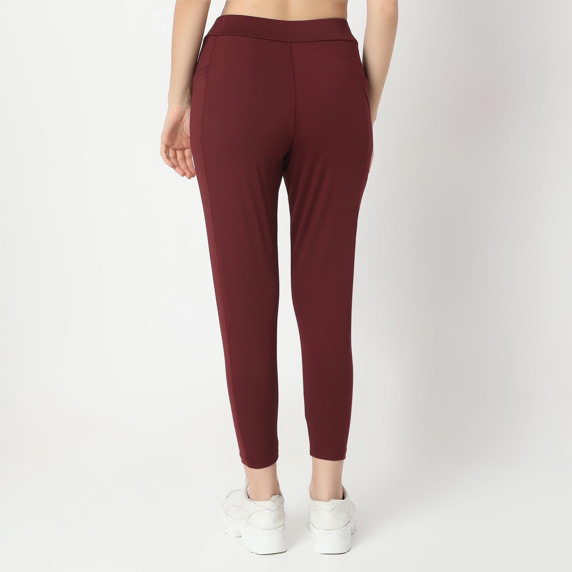 Slim Fit Solid High Rise Leggings