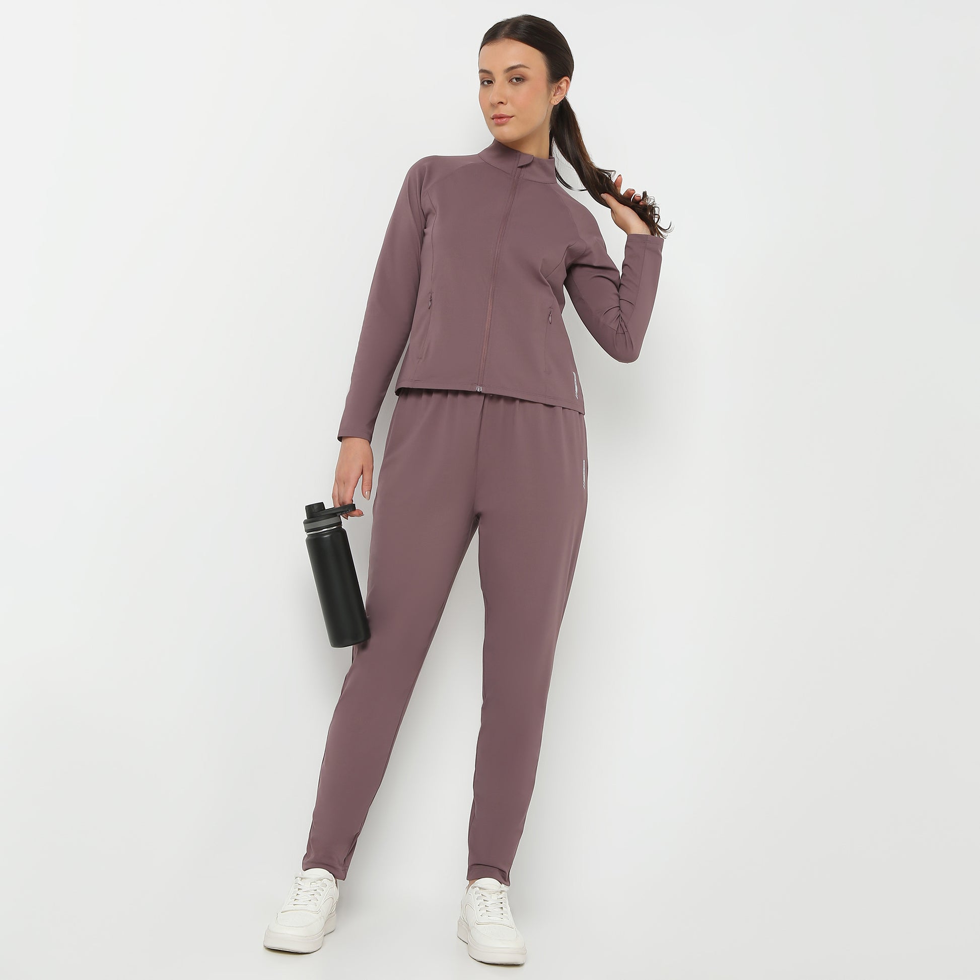 Women Solid Ankle Length Relaxed Fit Active Trackpants