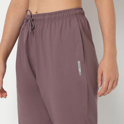 Women Solid Ankle Length Relaxed Fit Active Trackpants