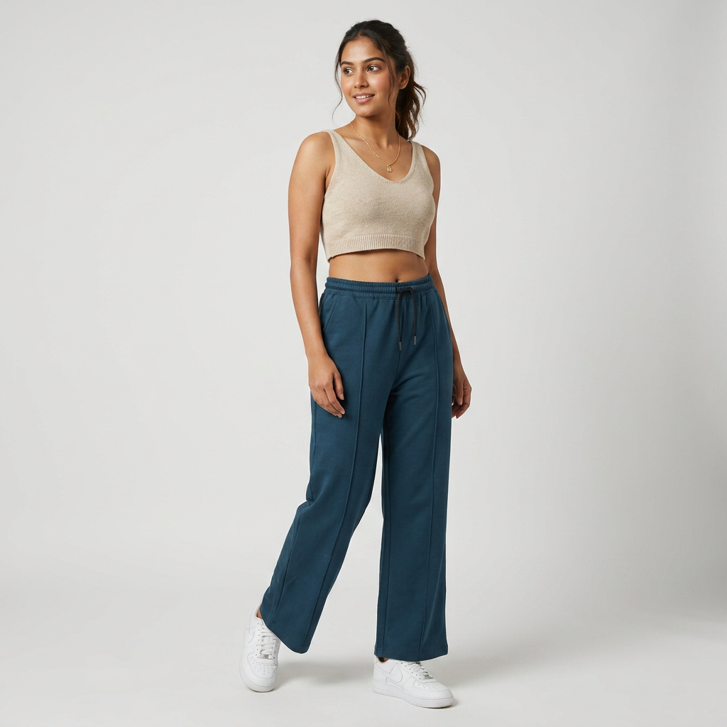 Ankle Length High Rise Trackpants