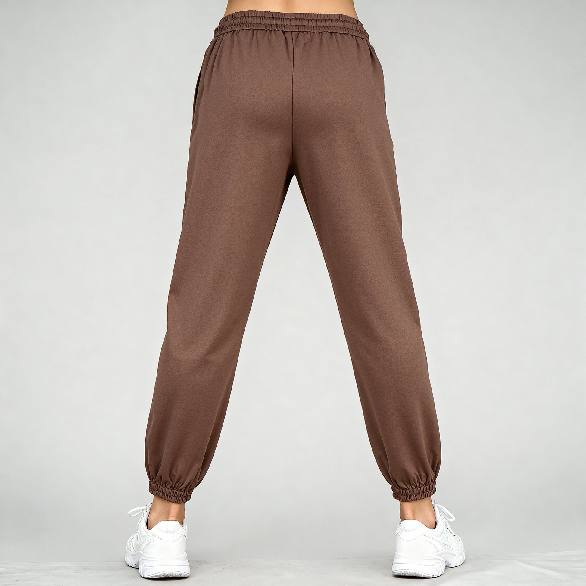 High Rise Active Joggers With Patch Pockets