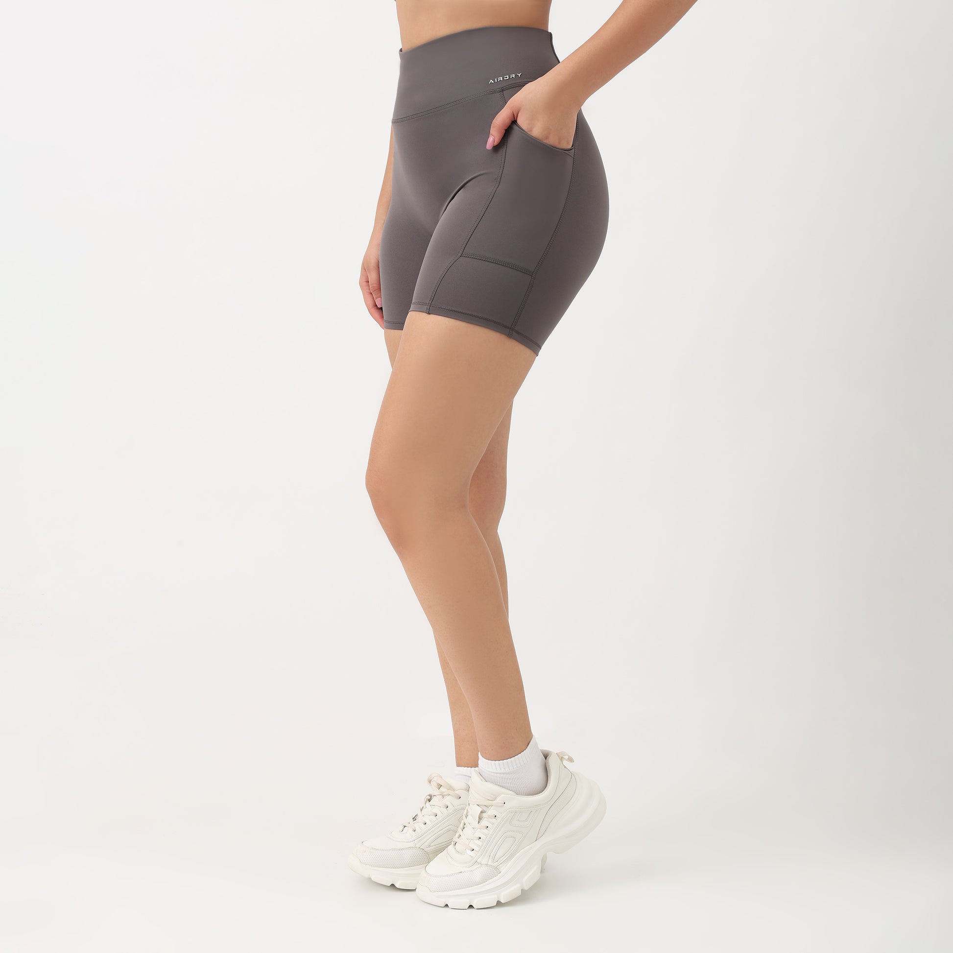 Airdry Slim Fit High Rise Active Shorts