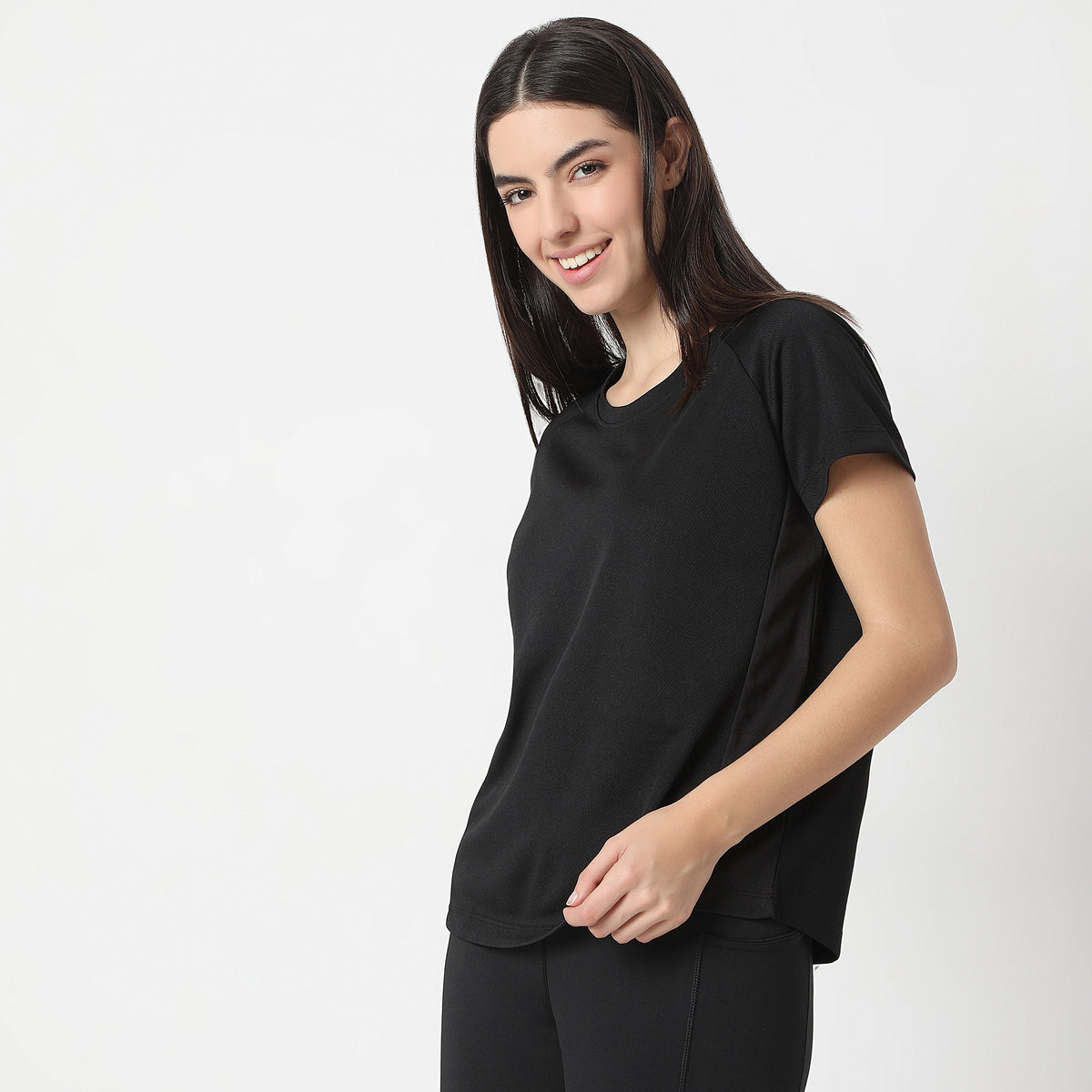 Regular Fit Solid T-Shirt