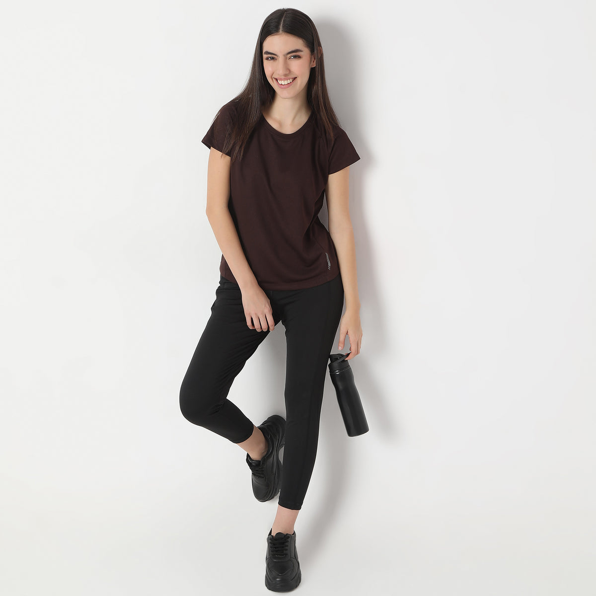 Regular Fit Solid T-Shirt